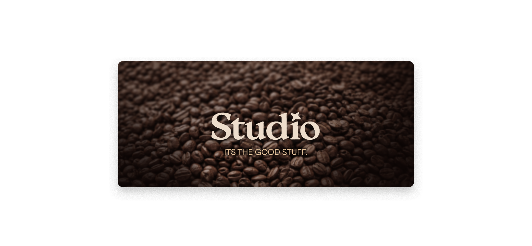 Studio coffee brand presentation